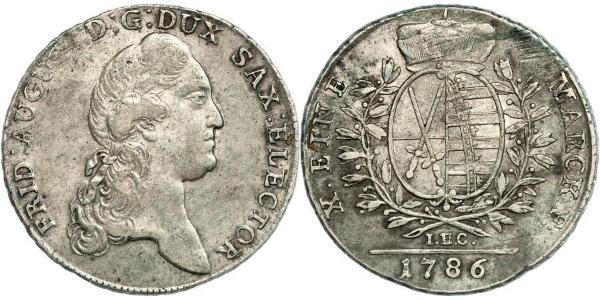 1 Thaler Kurfürstentum Sachsen (1356 - 1806) Silber August II. (Polen) (1670 - 1733)