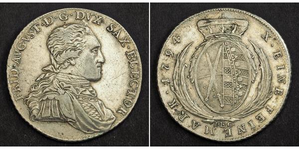 1 Thaler Kurfürstentum Sachsen (1356 - 1806) Silber Friedrich August I. (Sachsen)