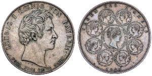 1 Thaler Königreich Bayern (1806 - 1918) Silber Ludwig I. (Bayern)(1786 – 1868)