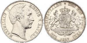 1 Thaler Königreich Bayern (1806 - 1918) Silber Maximilian II. Joseph (Bayern)(1811 - 1864)