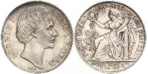 1 Thaler Königreich Bayern (1806 - 1918) Silber Ludwig II. (Bayern)(1845 – 1886)