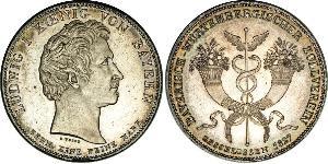 1 Thaler Königreich Bayern (1806 - 1918) Silber Ludwig I. (Bayern)(1786 – 1868)