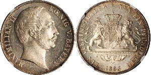 1 Thaler Königreich Bayern (1806 - 1918) Silber Maximilian II. Joseph (Bayern)(1811 - 1864)