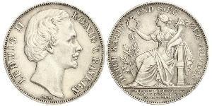 1 Thaler Königreich Bayern (1806 - 1918) Silber Ludwig II. (Bayern)(1845 – 1886)