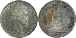 1 Thaler Königreich Bayern (1806 - 1918) Silber Ludwig I. (Bayern)(1786 – 1868)