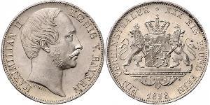 1 Thaler Königreich Bayern (1806 - 1918) Silber Maximilian II. Joseph (Bayern)(1811 - 1864)