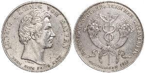 1 Thaler Königreich Bayern (1806 - 1918) Silber Ludwig I. (Bayern)(1786 – 1868)