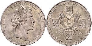 1 Thaler Königreich Bayern (1806 - 1918) Silber Ludwig I. (Bayern)(1786 – 1868)