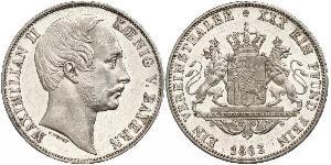 1 Thaler Königreich Bayern (1806 - 1918) Silber Maximilian II. Joseph (Bayern)(1811 - 1864)