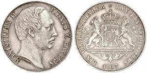 1 Thaler Königreich Bayern (1806 - 1918) Silber Maximilian II. Joseph (Bayern)(1811 - 1864)