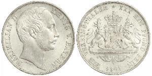 1 Thaler Königreich Bayern (1806 - 1918) Silber Maximilian II. Joseph (Bayern)(1811 - 1864)