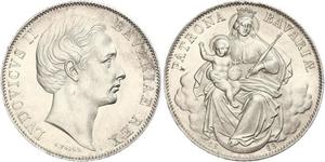 1 Thaler Königreich Bayern (1806 - 1918) Silber Ludwig II. (Bayern)(1845 – 1886)