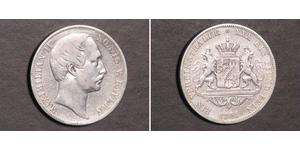 1 Thaler Königreich Bayern (1806 - 1918) Silber Maximilian II. Joseph (Bayern)(1811 - 1864)