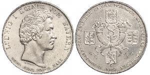 1 Thaler Königreich Bayern (1806 - 1918) Silber Ludwig I. (Bayern)(1786 – 1868)