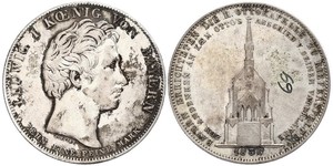 1 Thaler Königreich Bayern (1806 - 1918) Silber Ludwig I. (Bayern)(1786 – 1868)