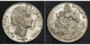 1 Thaler Königreich Bayern (1806 - 1918) Silber Ludwig II. (Bayern)(1845 – 1886)