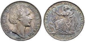 1 Thaler Königreich Bayern (1806 - 1918) Silber Ludwig II. (Bayern)(1845 – 1886)