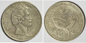 1 Thaler Königreich Bayern (1806 - 1918) Silber Ludwig I. (Bayern)(1786 – 1868)