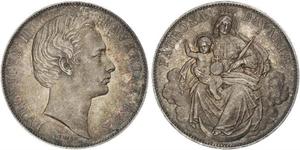 1 Thaler Königreich Bayern (1806 - 1918) Silber Ludwig II. (Bayern)(1845 – 1886)