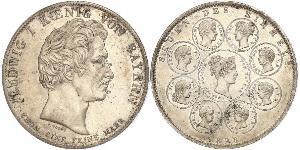 1 Thaler Königreich Bayern (1806 - 1918) Silber Ludwig I. (Bayern)(1786 – 1868)