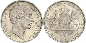 1 Thaler Königreich Bayern (1806 - 1918) Silber Maximilian II. Joseph (Bayern)(1811 - 1864)