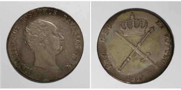 1 Thaler Königreich Bayern (1806 - 1918) Silber Maximilian I. Joseph (Bayern) (1756 - 1825)