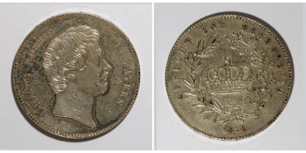 1 Thaler Königreich Bayern (1806 - 1918) Silber Ludwig I. (Bayern)(1786 – 1868)