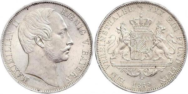 1 Thaler Königreich Bayern (1806 - 1918) Silber Maximilian II. Joseph (Bayern)(1811 - 1864)