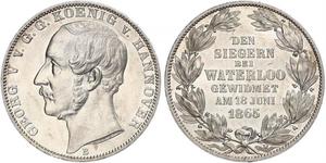 1 Thaler Königreich Hannover (1814 - 1866) Silber Georg V. (Hannover) (1819 - 1878)