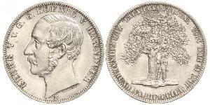 1 Thaler Königreich Hannover (1814 - 1866) Silber Georg V. (Hannover) (1819 - 1878)