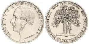 1 Thaler Königreich Hannover (1814 - 1866) Silber Georg V. (Hannover) (1819 - 1878)