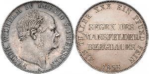 1 Thaler Königreich Preußen (1701-1918) Silber Friedrich Wilhelm IV. (1795 - 1861)