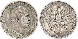 1 Thaler Königreich Preußen (1701-1918) Silber Wilhelm I, German Emperor (1797-1888)