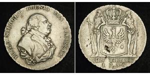 1 Thaler Königreich Preußen (1701-1918) Silber Friedrich Wilhelm II. (Preußen)