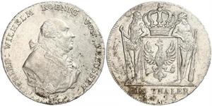1 Thaler Königreich Preußen (1701-1918) Silber Friedrich Wilhelm II. (Preußen)