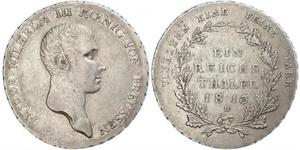 1 Thaler Königreich Preußen (1701-1918) Silber Friedrich Wilhelm III (1770 -1840)