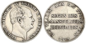 1 Thaler Königreich Preußen (1701-1918) Silber Friedrich Wilhelm IV. (1795 - 1861)