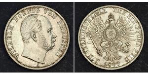 1 Thaler Königreich Preußen (1701-1918) Silber Wilhelm I, German Emperor (1797-1888)