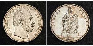 1 Thaler Königreich Preußen (1701-1918) Silber Wilhelm I, German Emperor (1797-1888)