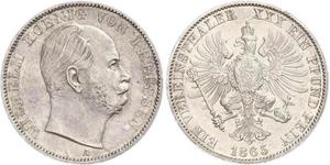 1 Thaler Königreich Preußen (1701-1918) Silber Wilhelm I, German Emperor (1797-1888)