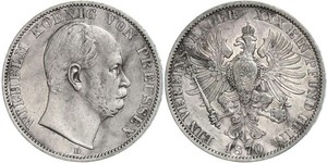 1 Thaler Königreich Preußen (1701-1918) Silber Wilhelm I, German Emperor (1797-1888)