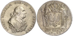 1 Thaler Königreich Preußen (1701-1918) Silber Friedrich Wilhelm II. (Preußen)