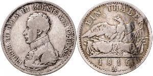 1 Thaler Königreich Preußen (1701-1918) Silber Friedrich Wilhelm III (1770 -1840)