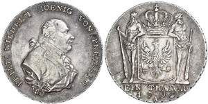 1 Thaler Königreich Preußen (1701-1918) Silber Friedrich Wilhelm II. (Preußen)