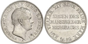 1 Thaler Königreich Preußen (1701-1918) Silber Friedrich Wilhelm IV. (1795 - 1861)