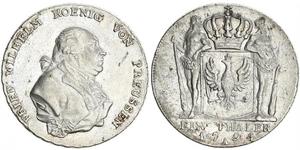 1 Thaler Königreich Preußen (1701-1918) Silber Friedrich Wilhelm II. (Preußen)