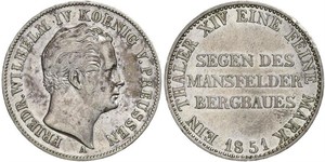 1 Thaler Königreich Preußen (1701-1918) Silber Friedrich Wilhelm IV. (1795 - 1861)