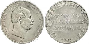1 Thaler Königreich Preußen (1701-1918) Silber Wilhelm I, German Emperor (1797-1888)