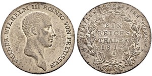 1 Thaler Königreich Preußen (1701-1918) Silber Friedrich Wilhelm III (1770 -1840)