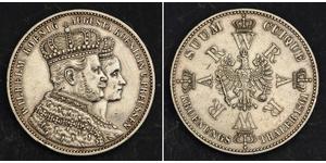 1 Thaler Königreich Preußen (1701-1918) Silber Wilhelm I, German Emperor (1797-1888)